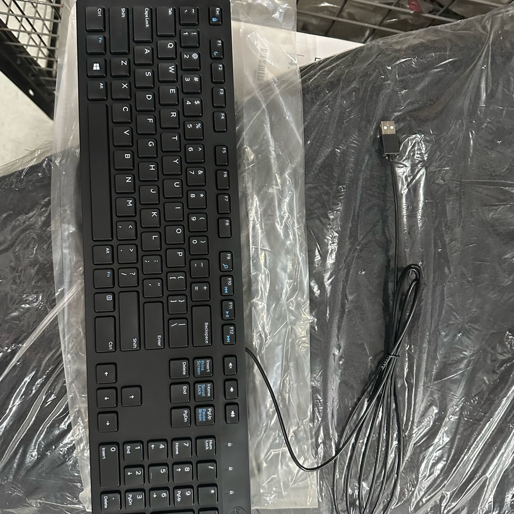 Dell Black Wired Keyboard